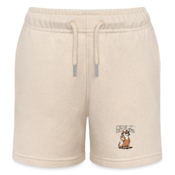 Parle à la main, Otter - Short de jogging enfant bio Stanley/Stella - écru doux - Devant