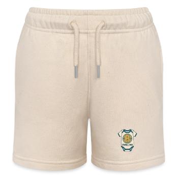 Zwilling Babybody Buchstabe B - Kinder Organic Joggingshorts Mini Bolter von Stanley/Stella - Natur - Vorne