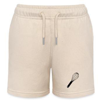 Whisk Cook Gift - Kids Organic Sweat Shorts by Stanley/Stella - soft Ecru - Front