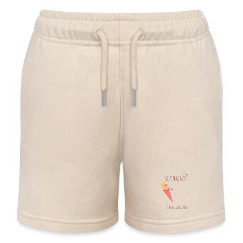 Schulkind Einschulung 2026 personalisierbar - Kinder Organic Joggingshorts Mini Bolter von Stanley/Stella - Natur - Vorne