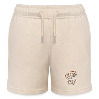 Katzen Trio  - Kinder Organic Joggingshorts Mini Bolter von Stanley/Stella - Natur - Vorne