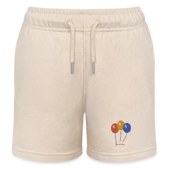 HAPPY BIRTHDAY. HAPPY BIRTHDAY. ANNIVERSARY. - Kids Organic Sweat Shorts by Stanley/Stella - soft Ecru - Front