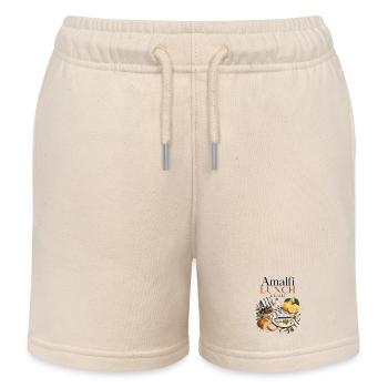 Amalfi Lunch Club Italy Mediterranean - Kids Organic Sweat Shorts by Stanley/Stella - soft Ecru - Front
