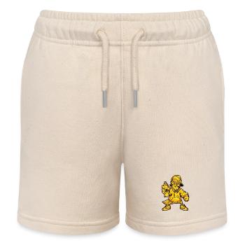Graffiti Dove Character - Kids Organic Sweat Shorts by Stanley/Stella - soft Ecru - Front