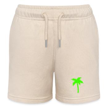 Palme Silhouette  - Kinder Organic Joggingshorts Mini Bolter von Stanley/Stella - Natur - Vorne
