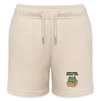 Emotionaler Unterstützungsfrosch - Kinder Organic Joggingshorts Mini Bolter von Stanley/Stella - Natur - Vorne