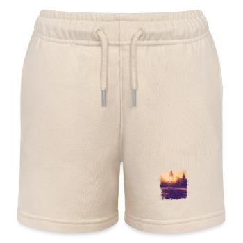 Baum Lichtung Sonnenschein - Kinder Organic Joggingshorts Mini Bolter von Stanley/Stella - Natur - Vorne