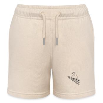 Schaf Weide springen zaun schaefchen zaehlen Herde - Kinder Organic Joggingshorts Mini Bolter von Stanley/Stella - Natur - Vorne