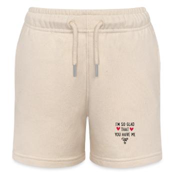 verliebt - Kinder Organic Joggingshorts Mini Bolter von Stanley/Stella - Natur - Vorne