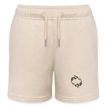Deux poissons vector Koi Carpe - Short de jogging enfant bio Stanley/Stella - écru doux - Devant