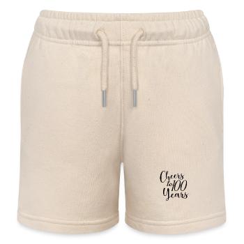 Vive le 100e anniversaire de 100 ans - Short de jogging enfant bio Stanley/Stella - écru doux - Devant