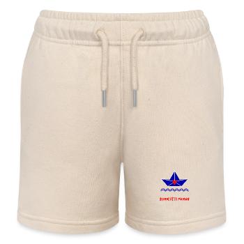 BONNE FÊTE. FÊTE DES MÈRES. FÊTE DES PÈRES. FÊTE - Short de jogging enfant bio Stanley/Stella - écru doux - Devant