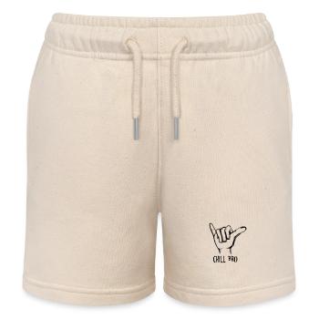 chill bro - Kids Organic Sweat Shorts by Stanley/Stella - soft Ecru - Front