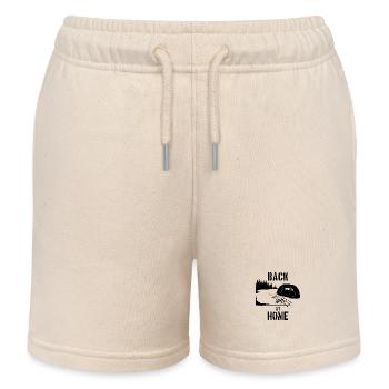 Back at Home Carphunter Carp Carp Carp Angler - Kids Organic Sweat Shorts by Stanley/Stella - soft Ecru - Front
