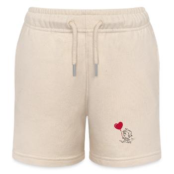 Passendes Herz Paar T-Shirt - Kinder Organic Joggingshorts Mini Bolter von Stanley/Stella - Natur - Vorne