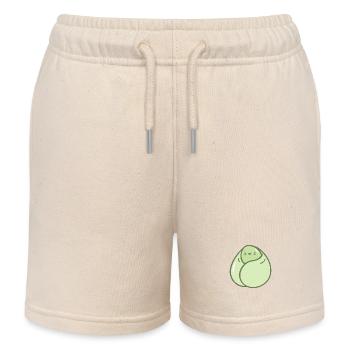 Sweet cuddly bean - Kids Organic Sweat Shorts by Stanley/Stella - soft Ecru - Front