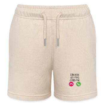 S’il vous plaît ne me appelez pas citation drôle - Short de jogging enfant bio Stanley/Stella - écru doux - Devant