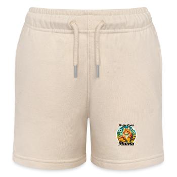 MaineCoon Mama - Kids Organic Sweat Shorts by Stanley/Stella - soft Ecru - Front