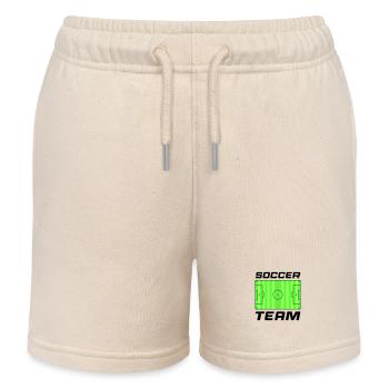 rasen fussball soccer team - Kinder Organic Joggingshorts Mini Bolter von Stanley/Stella - Natur - Vorne