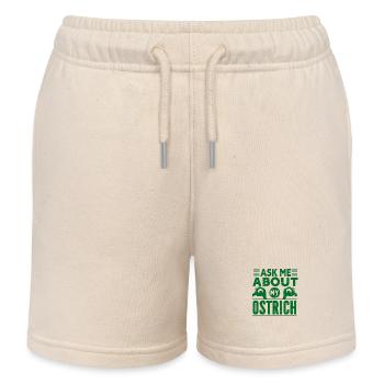Strauß Vogeltier Zoo Urlaub Sonne - Kinder Organic Joggingshorts Mini Bolter von Stanley/Stella - Natur - Vorne