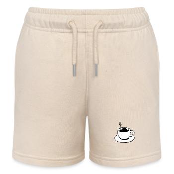 Diable du café - Short de jogging enfant bio Stanley/Stella - écru doux - Devant
