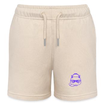 Coole Süße DJ Katze Party Tier Haustier Kätzchen - Kinder Organic Joggingshorts Mini Bolter von Stanley/Stella - Natur - Vorne