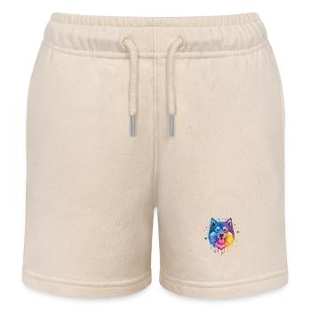 Finnische Lapphund Farben - Kinder Organic Joggingshorts Mini Bolter von Stanley/Stella - Natur - Vorne