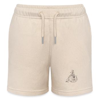 Beste Freunde für immer: Leguan und Libelle ❤️ - Kinder Organic Joggingshorts Mini Bolter von Stanley/Stella - Natur - Vorne