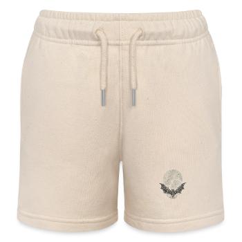 Beautiful Bat - Kids Organic Sweat Shorts by Stanley/Stella - soft Ecru - Front