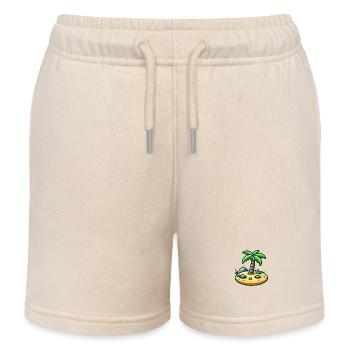Insel Comic - Kinder Organic Joggingshorts Mini Bolter von Stanley/Stella - Natur - Vorne
