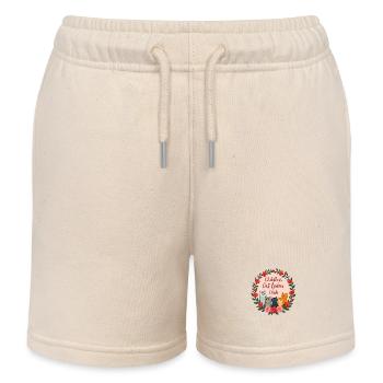 Childless Cat Ladies Club - Kids Organic Sweat Shorts by Stanley/Stella - soft Ecru - Front