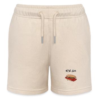 BBQ // Illustration - Short de jogging enfant bio Stanley/Stella - écru doux - Devant