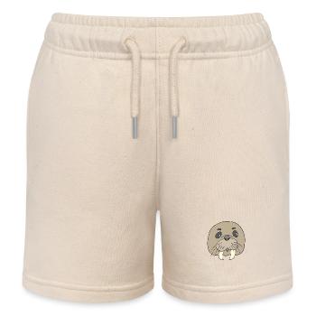 walrus - Kids Organic Sweat Shorts by Stanley/Stella - soft Ecru - Front