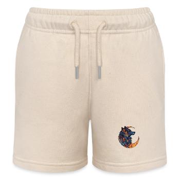 Wolf Mond - Kinder Organic Joggingshorts Mini Bolter von Stanley/Stella - Natur - Vorne