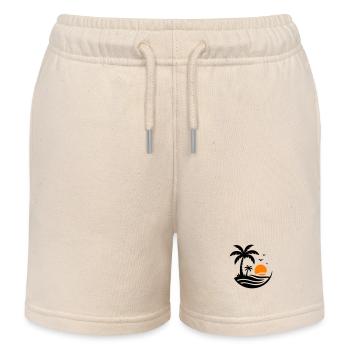 Palmen Strand - Kinder Organic Joggingshorts Mini Bolter von Stanley/Stella - Natur - Vorne