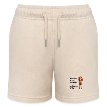 Kids would ruin our social lives... - Kinder Organic Joggingshorts Mini Bolter von Stanley/Stella - Natur - Vorne