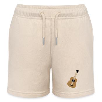 guitar - Kids Organic Sweat Shorts by Stanley/Stella - soft Ecru - Front