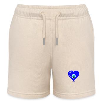 Nazar Ballon Herz - Kinder Organic Joggingshorts Mini Bolter von Stanley/Stella - Natur - Vorne