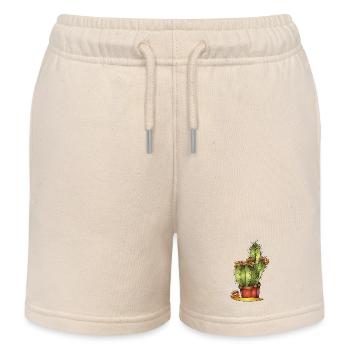 Fleur - Short de jogging enfant bio Stanley/Stella - écru doux - Devant