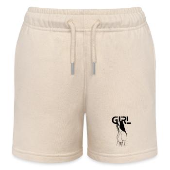 Girl - Kids Organic Sweat Shorts by Stanley/Stella - soft Ecru - Front