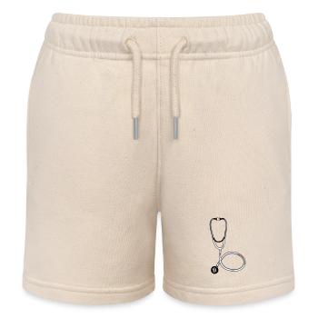 Arzt-Stethoskop-Symbol Medizinisches Fachwissen hören - Kinder Organic Joggingshorts Mini Bolter von Stanley/Stella - Natur - Vorne