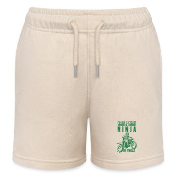 Motorrad Motocross Bike Racing Motorsport - Kinder Organic Joggingshorts Mini Bolter von Stanley/Stella - Natur - Vorne