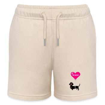 Helium Wurst Hund - Kinder Organic Joggingshorts Mini Bolter von Stanley/Stella - Natur - Vorne