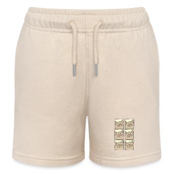 Cat pictures - Kids Organic Sweat Shorts by Stanley/Stella - soft Ecru - Front