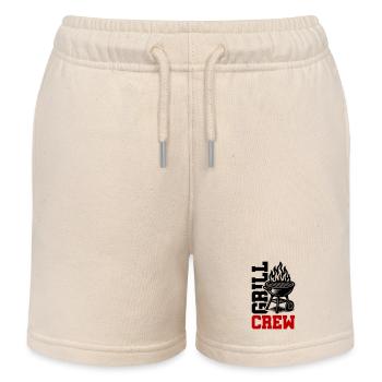 Grill Crew - Kids Organic Sweat Shorts by Stanley/Stella - soft Ecru - Front