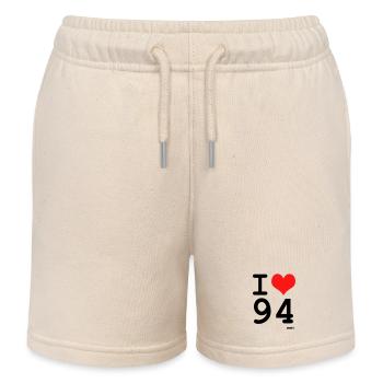 ich liebe 94 Val de Marne - Kinder Organic Joggingshorts Mini Bolter von Stanley/Stella - Natur - Vorne