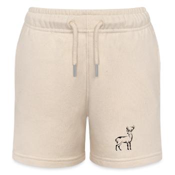 Schöner Hirsch - Kinder Organic Joggingshorts Mini Bolter von Stanley/Stella - Natur - Vorne