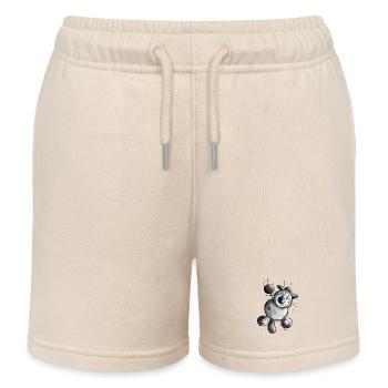 Kratzkatze - Katze - Siamkatze - Kitten - Cat - Kinder Organic Joggingshorts Mini Bolter von Stanley/Stella - Natur - Vorne