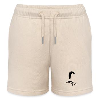 paragliding - Kids Organic Sweat Shorts by Stanley/Stella - soft Ecru - Front