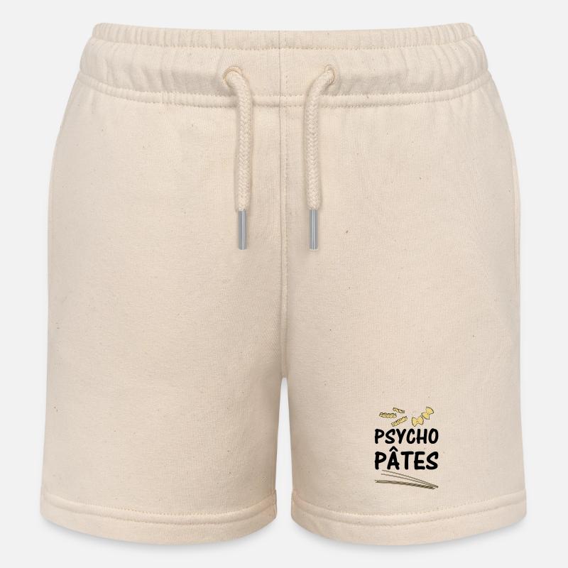 Psycho Pâtes - Short de jogging enfant bio Stanley/Stella - écru doux